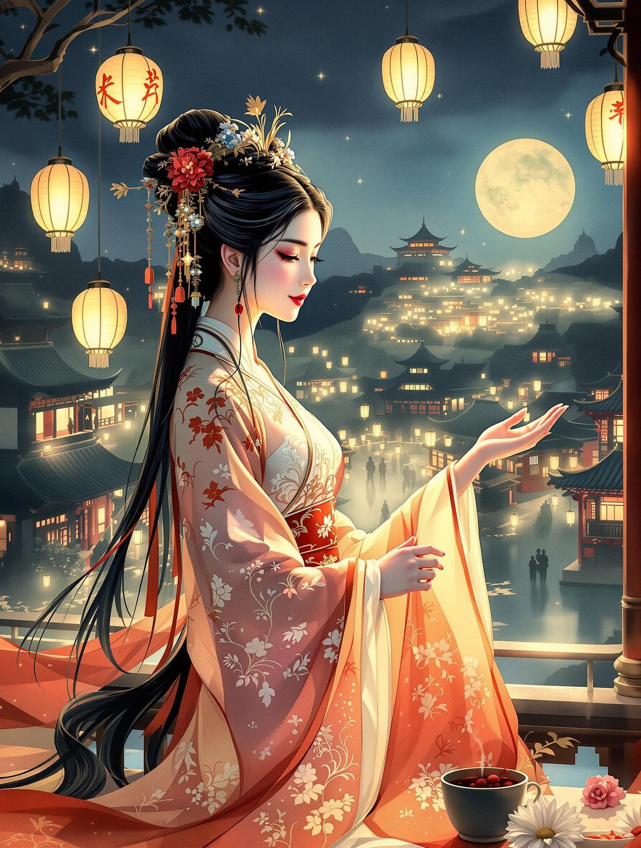 长安幻夜 - 好看的韩国漫画古风玄幻漫画封面
